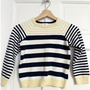 Hanna Anderson Child Stripe Crewneck Sweater Sz 120